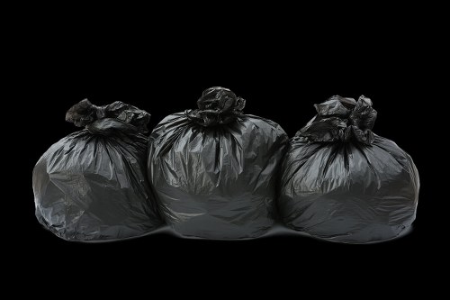 Clean residential area benefitting from rubbish removal